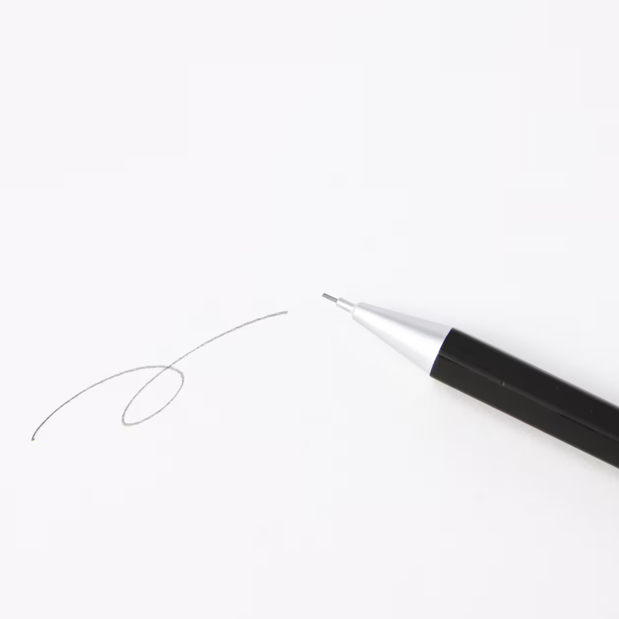Wooden Hexagonal Mechanical Pencil with Eraser (0.5mm, Black)