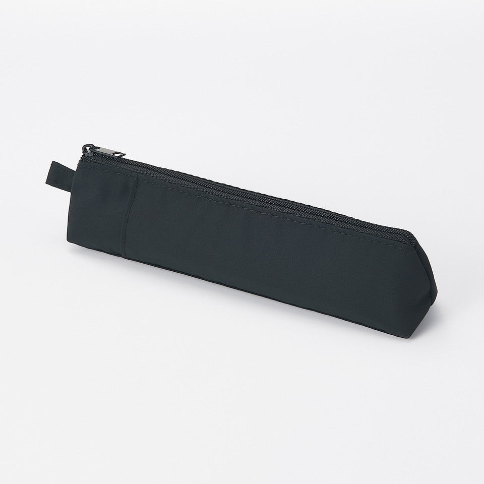Polyester Pen case with pocket Black