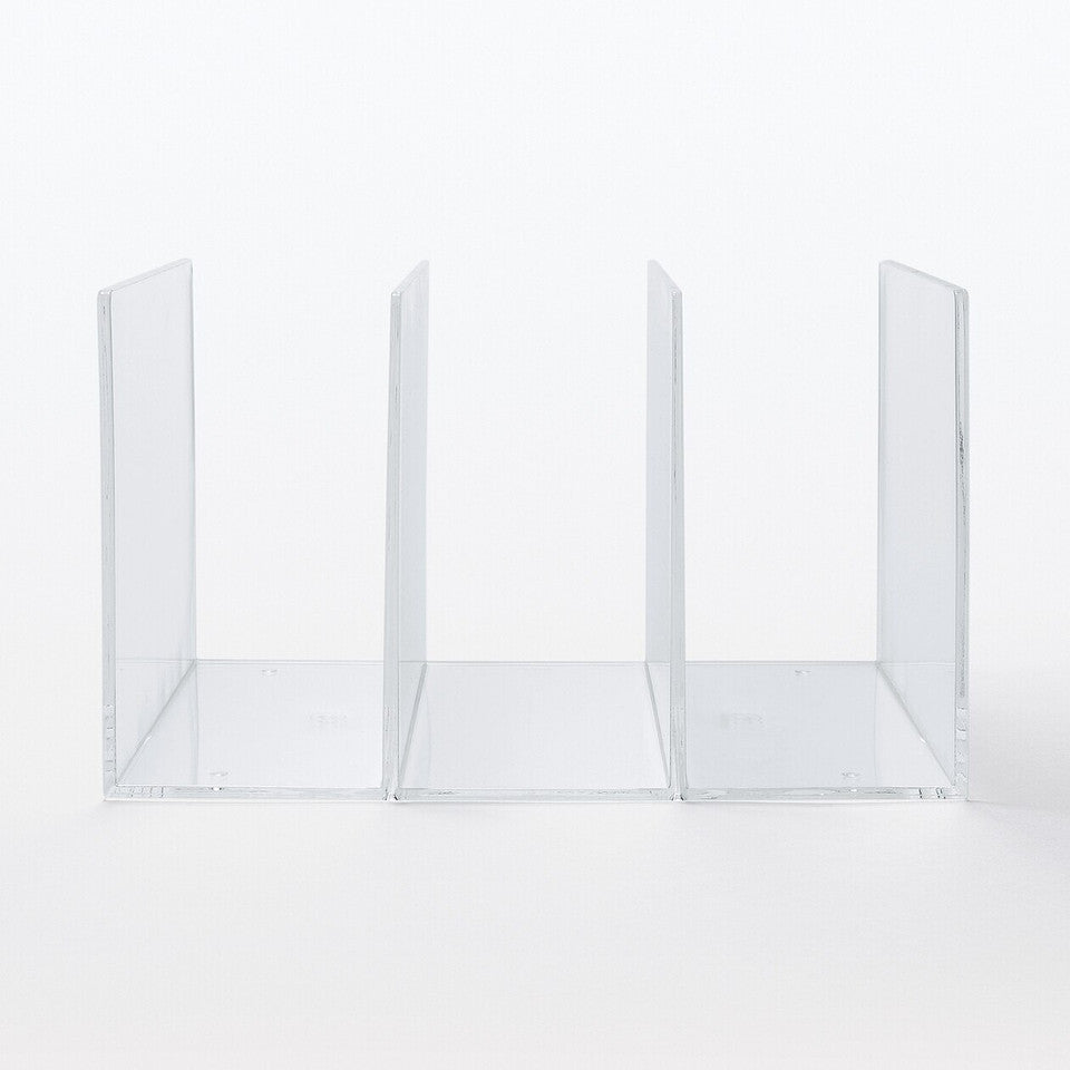 Acrylic 3 Partition Shelf ‐ L W26.8 x D21 x H16 cm