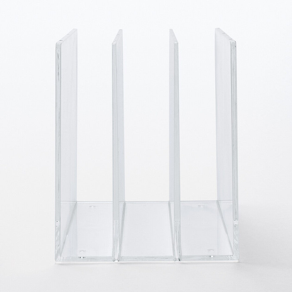 Acrylic 3 Partition Shelf ‐ S W13.3 x D21 x H16 cm