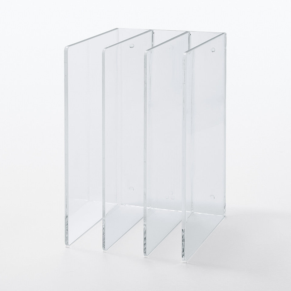 Acrylic 3 Partition Shelf ‐ S W13.3 x D21 x H16 cm