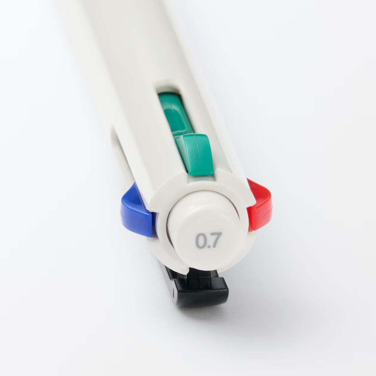 Muji Smooth-Writing Oil-Based Ballpoint Pen – 4 Colors in 1 (Black, Blue, Red, Green)