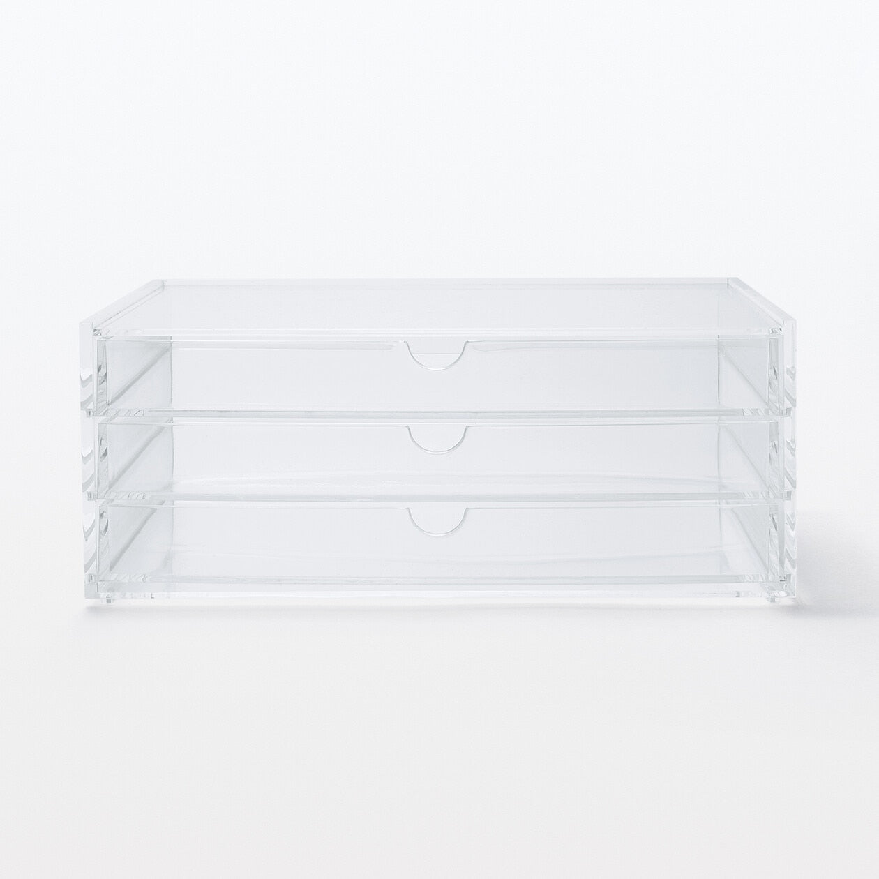 Acrylic Case - 3 Drawers - Wide