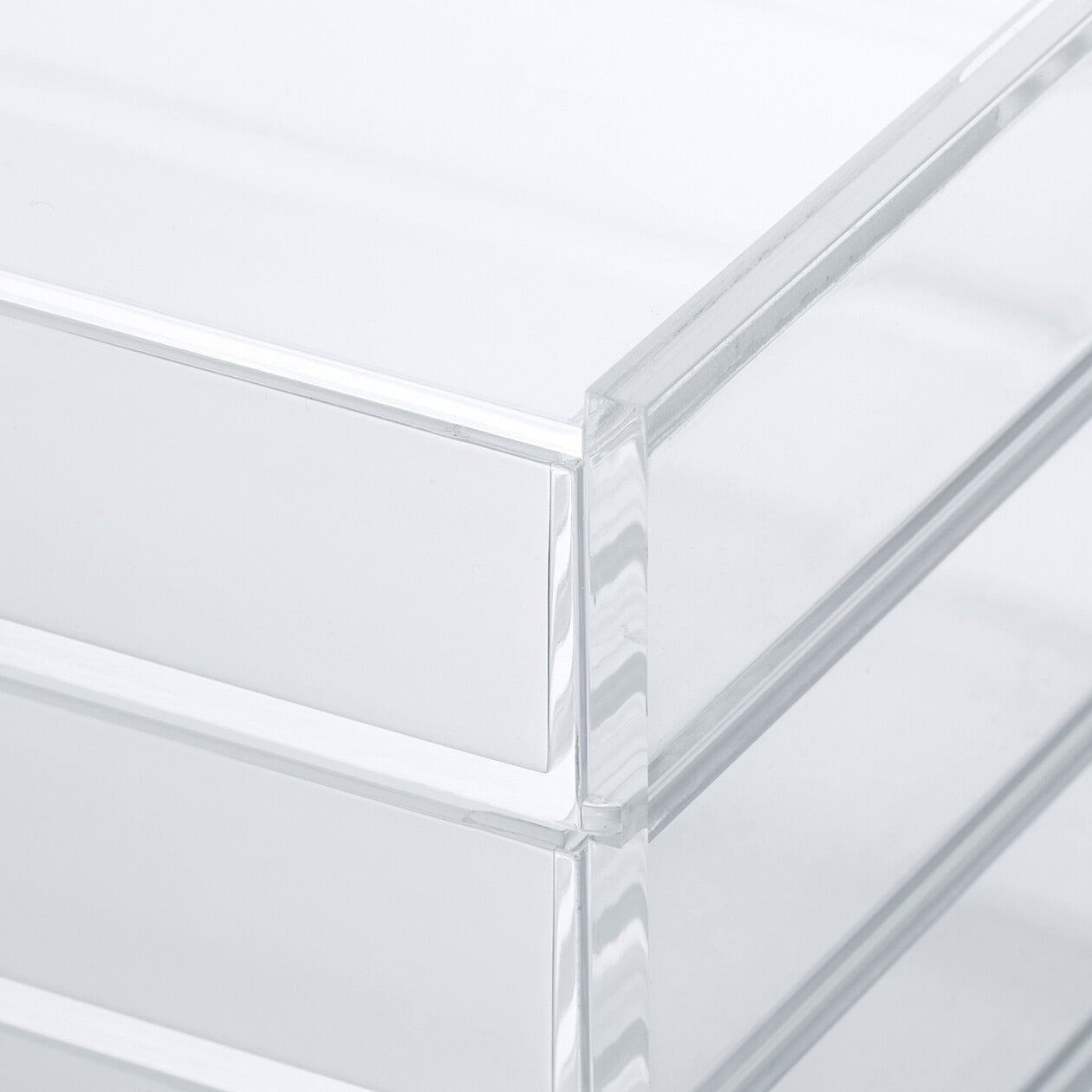 Acrylic Case - 3 Drawers - Wide