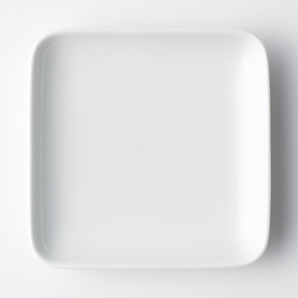 Hakuji White Porcelain Square Plate Small