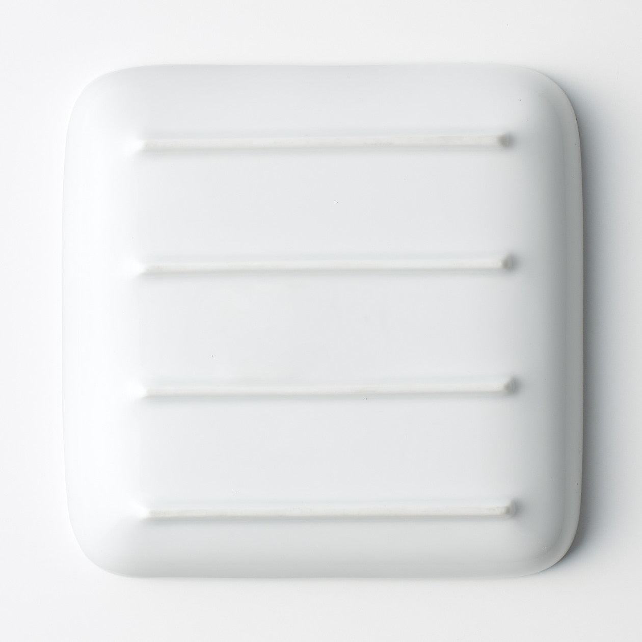 Hakuji White Porcelain Square Plate Small
