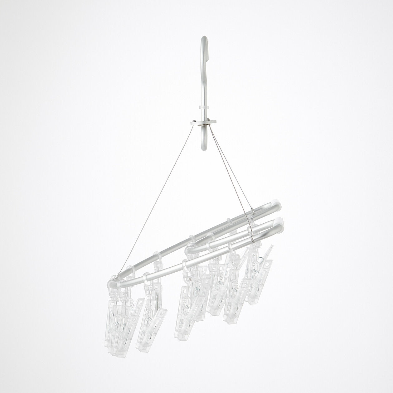 Aluminium Square Hanger Semicircular Shape 16 Pegs