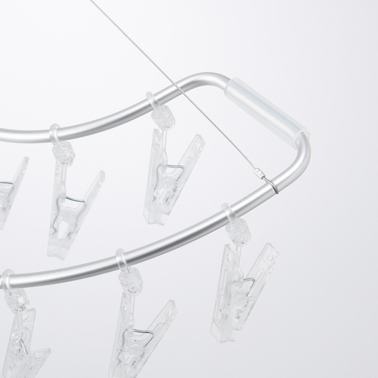 Aluminium Square Hanger Semicircular Shape 16 Pegs