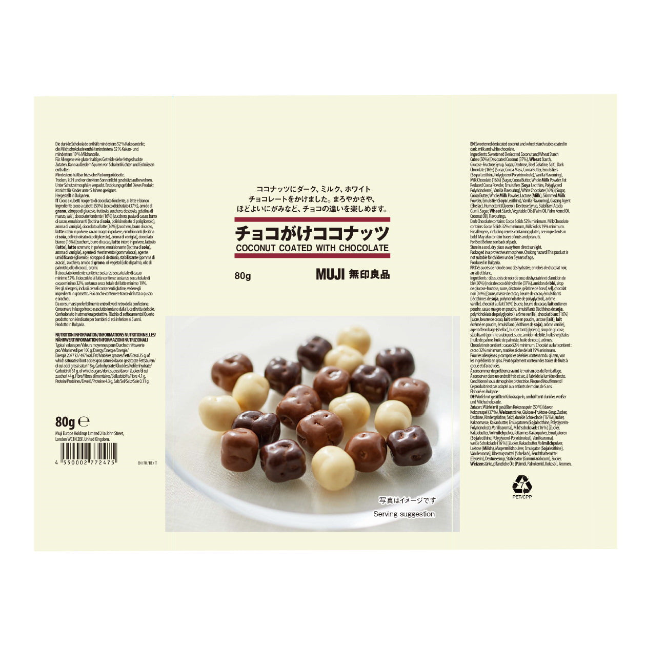 Milk, Dark & White Chocolate Coated Coconuts Mix