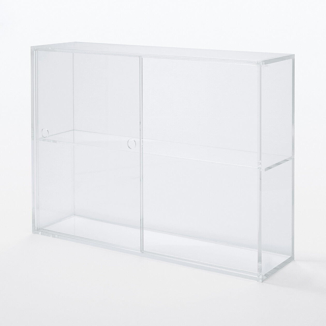 Acrylic Display Case With Sliding Doors Large