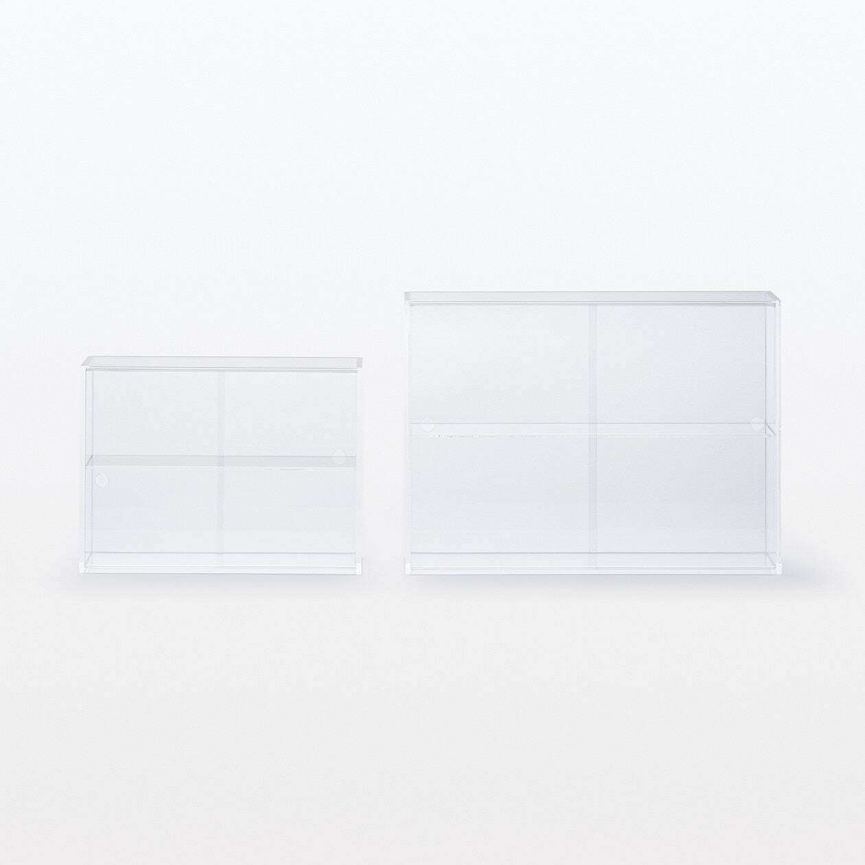 Acrylic Display Case With Sliding Doors Large