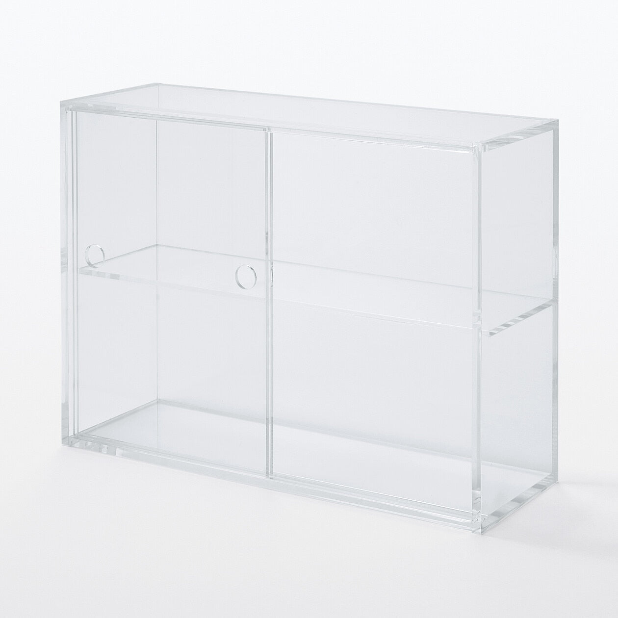 Acrylic Display Case with Sliding Doors Small
