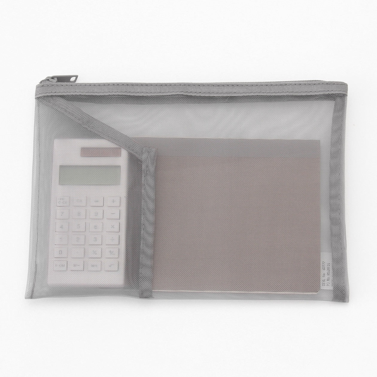NYLON POUCH WITH POCKET GREY B6