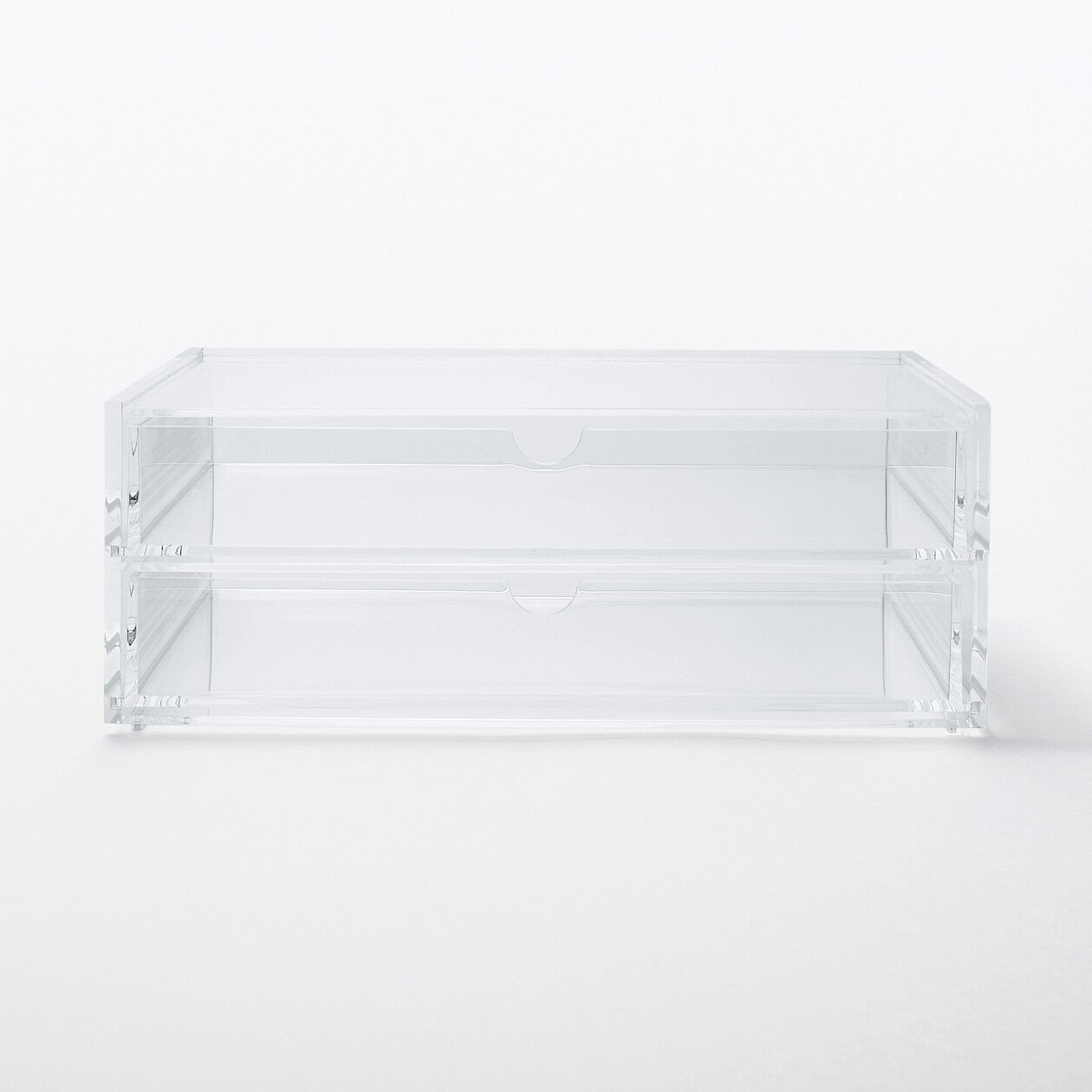 STACKABLE ACRYLIC 2 DRAWER - WIDE