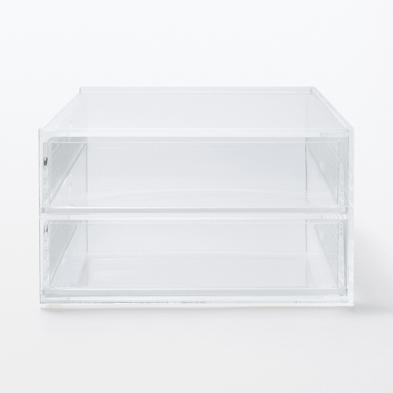 STACKABLE ACRYLIC 2 DRAWER - WIDE
