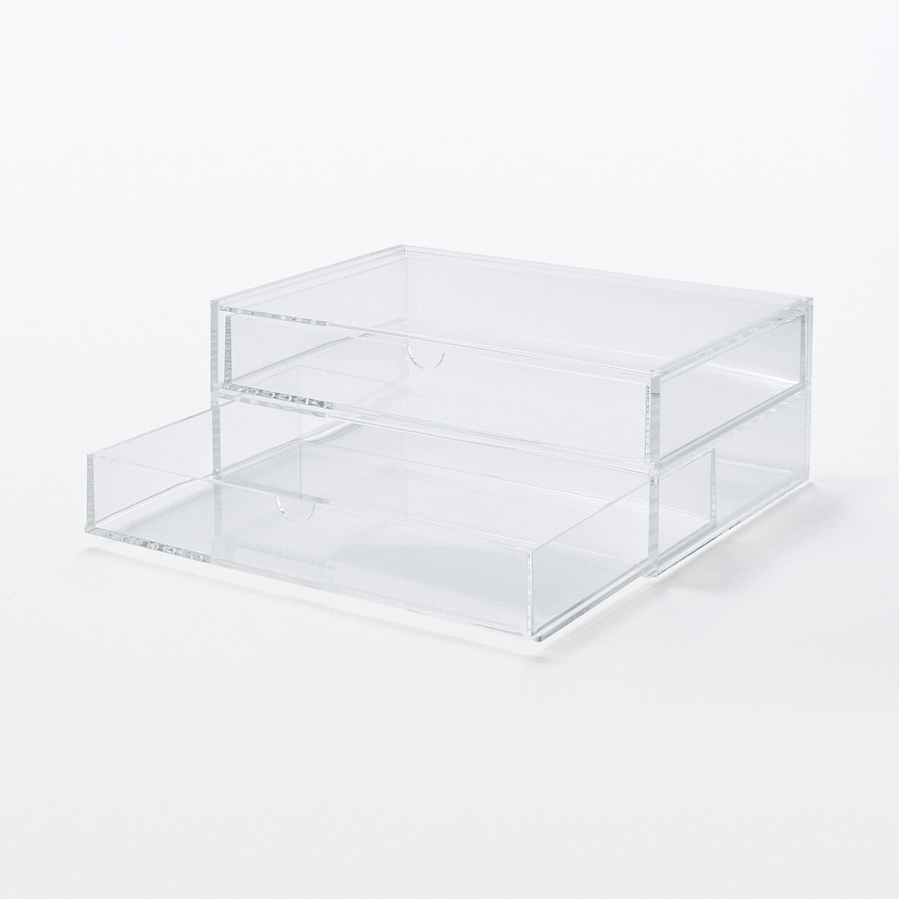 STACKABLE ACRYLIC 2 DRAWER - WIDE