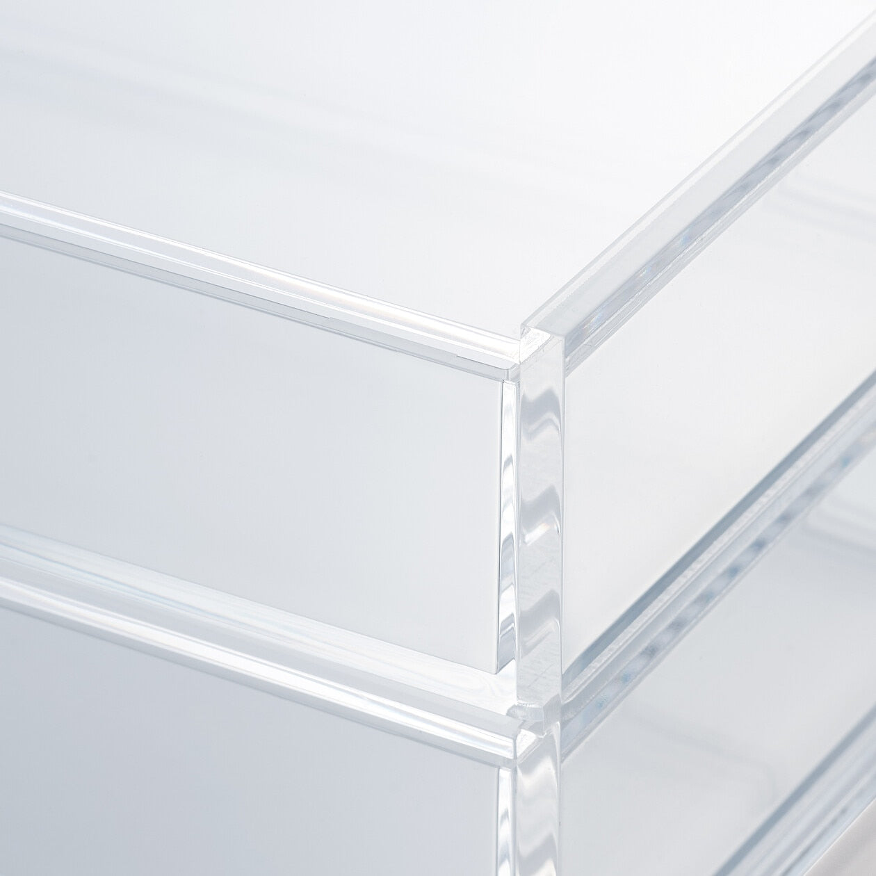 STACKABLE ACRYLIC 2 DRAWER - WIDE