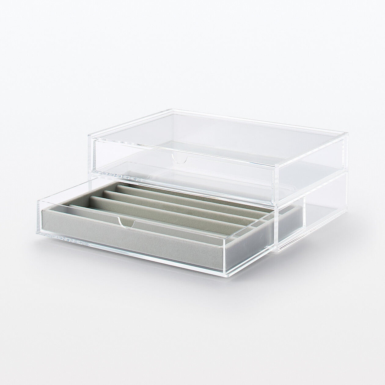 STACKABLE ACRYLIC 2 DRAWER - WIDE