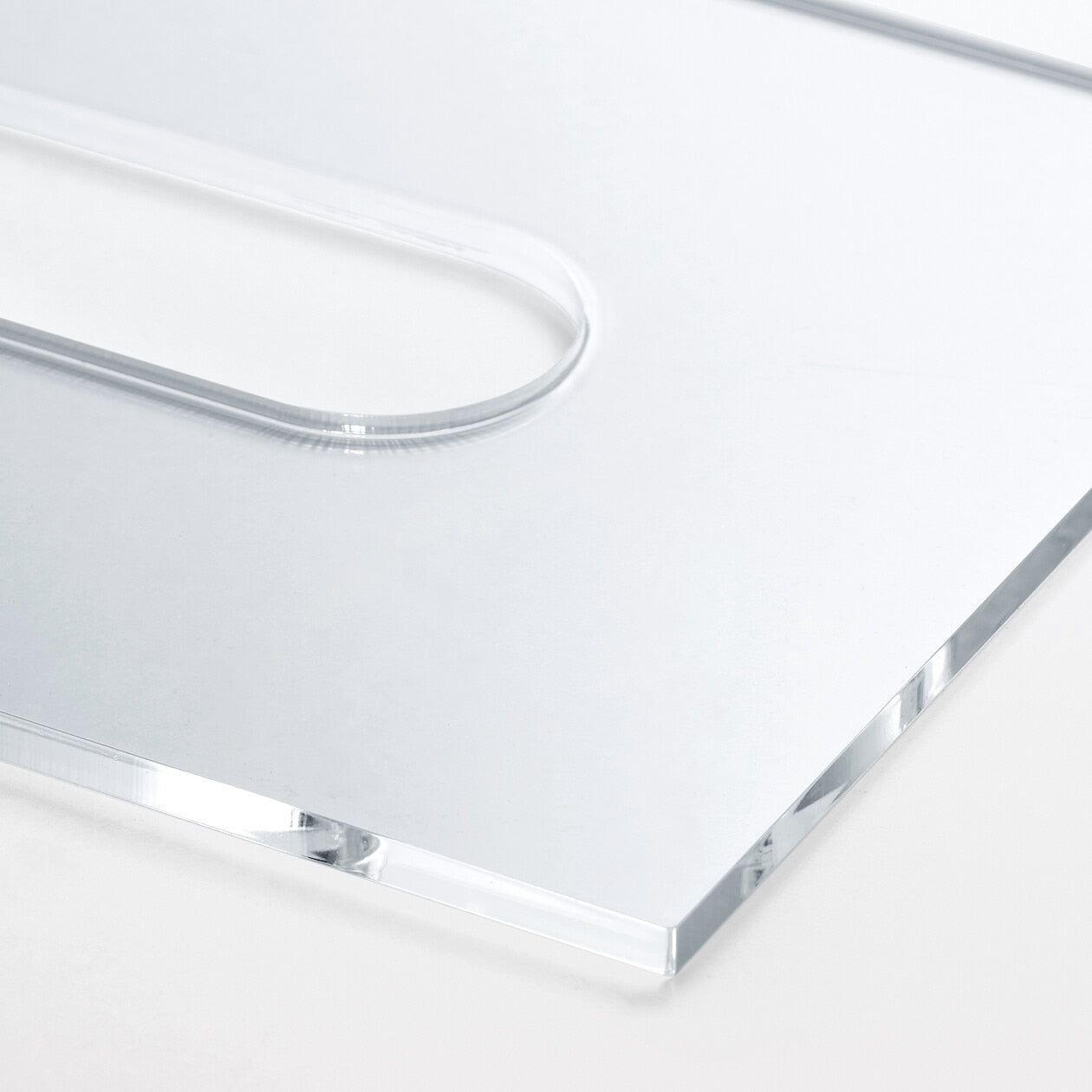 STACKABLE ACRYLIC BOX COVER FOR TISSUES