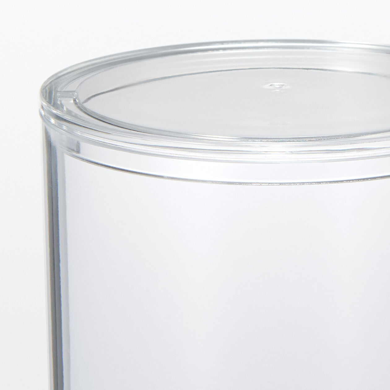 Acrylic Cylindrical case with lid