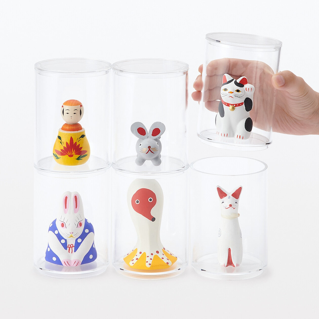 Acrylic Cylindrical case with lid