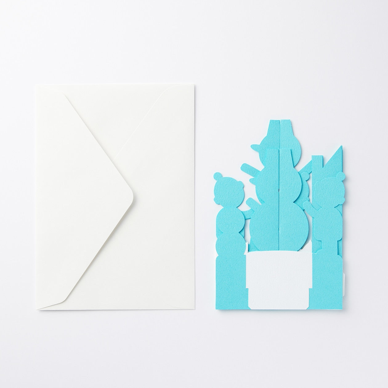 Christmas Card Snowman Blue 114x162mm