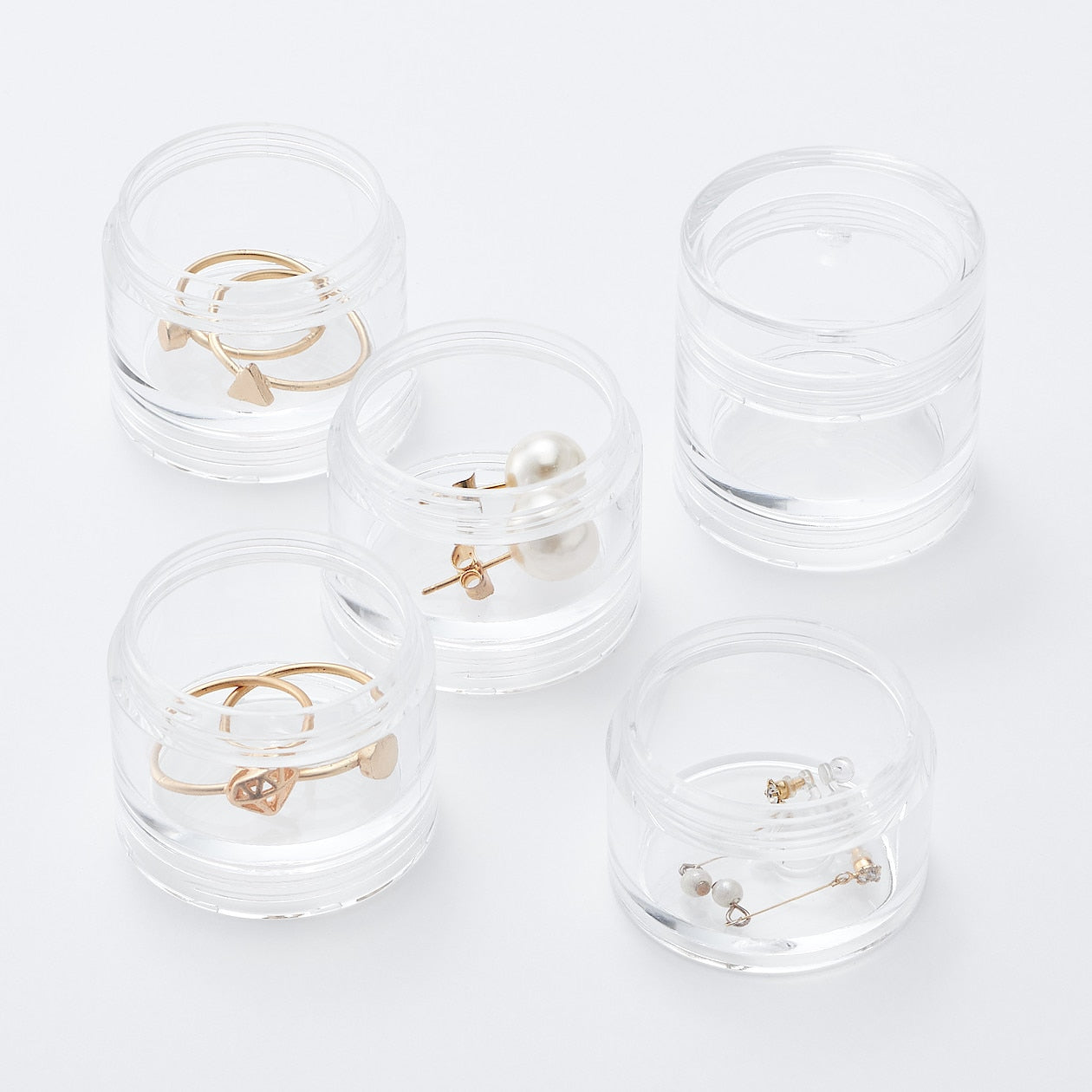 Acrylic Pots - Stacking - 3.5 x 12.5cm