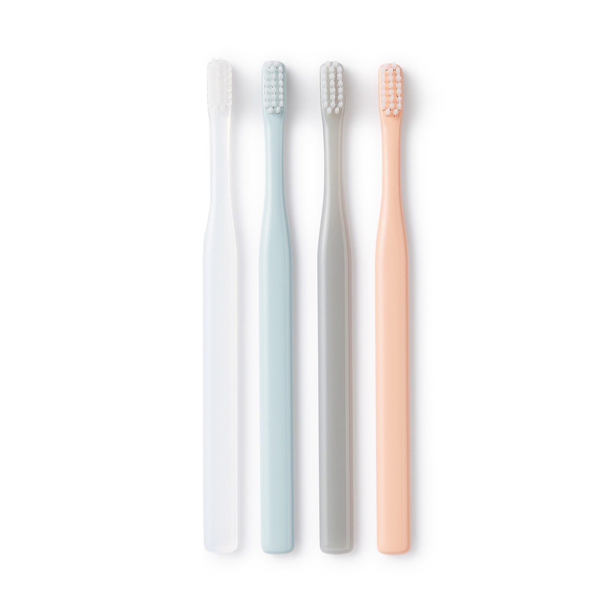 Polypropylene Toothbrush Set 4 Colours Fine Bristles Mixed Colours
