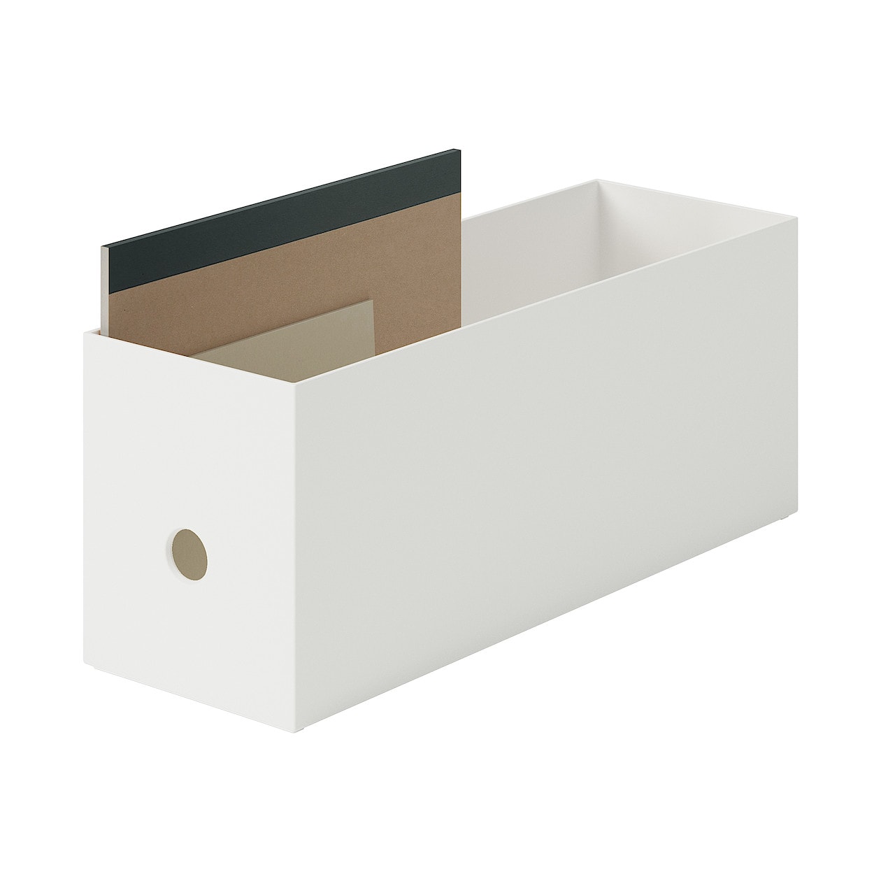 PP FILE BOX / WHITE GREY 1/2