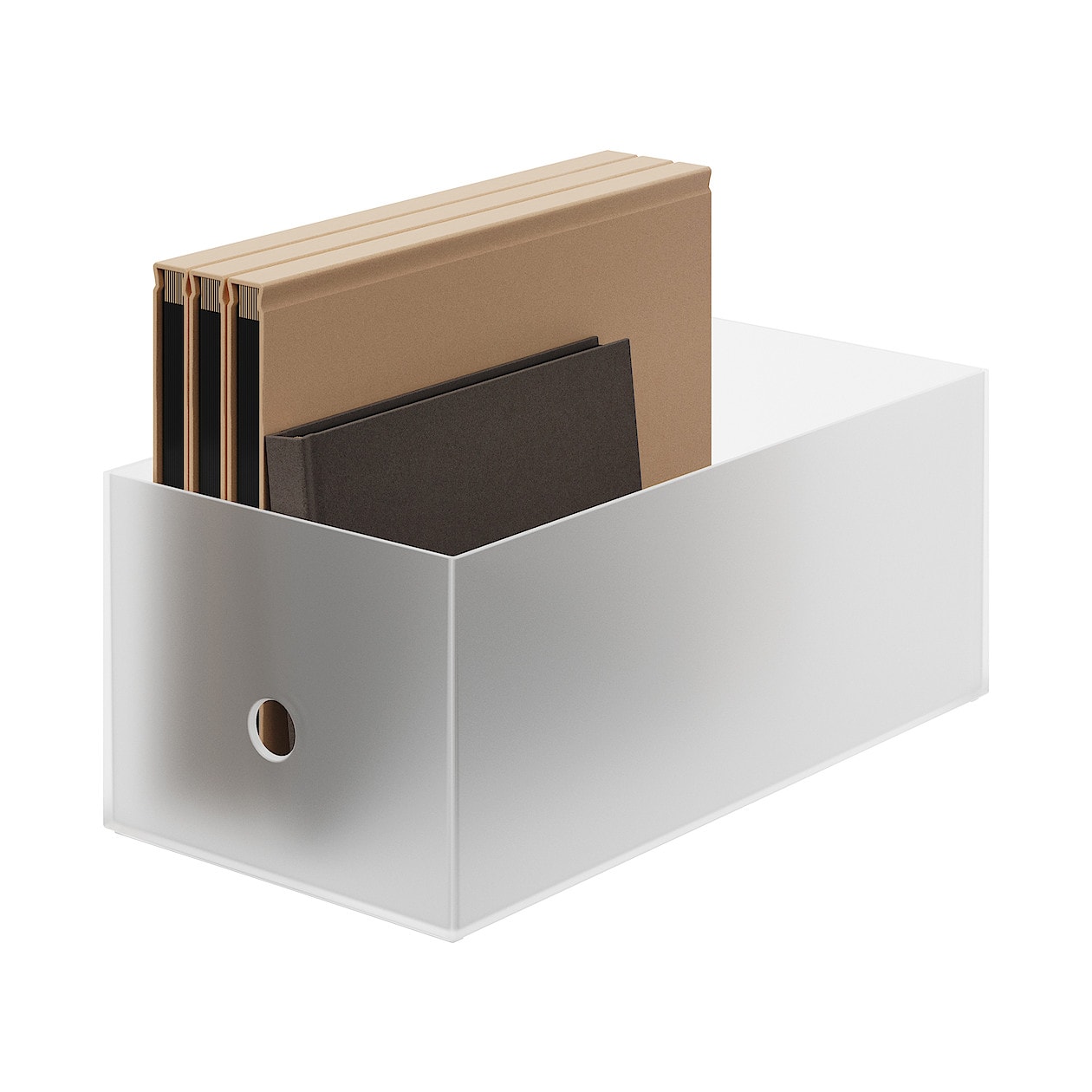 PP FILE BOX / WIDE 1/2 / 15CM