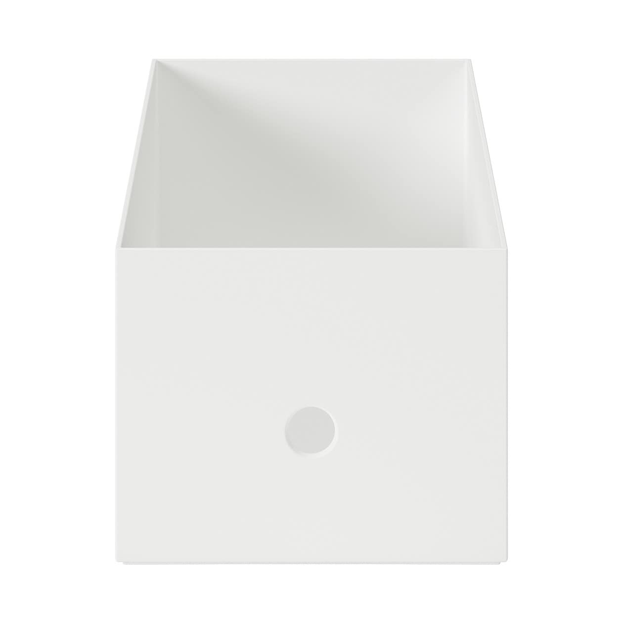 PP File Box White Grey 15x32x12cm