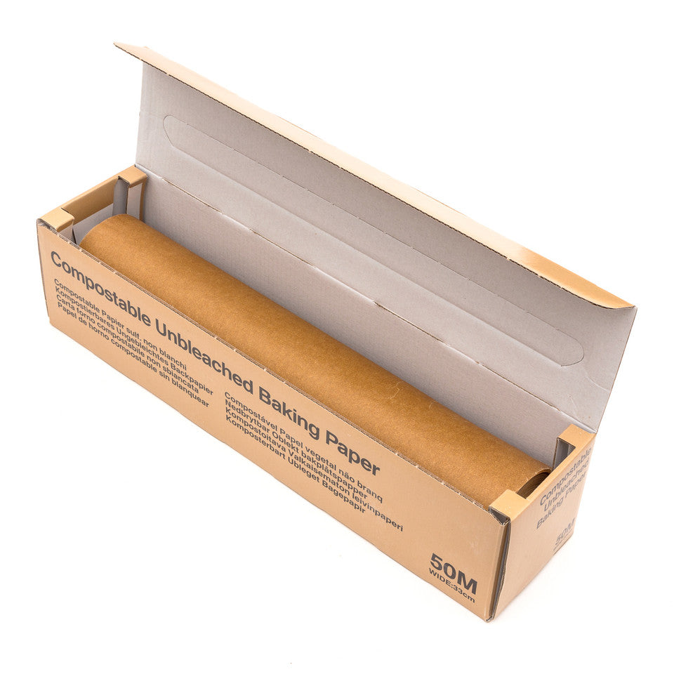Compostable Unbleached Baking Paper 50m