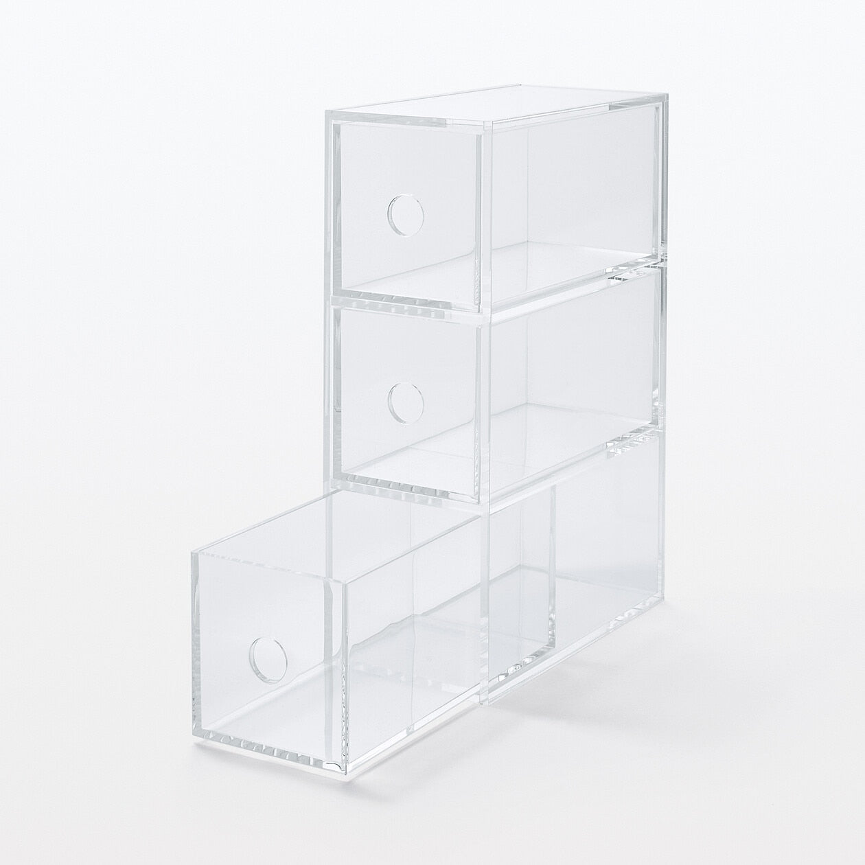 Acrylic Unit with 3 Drawers