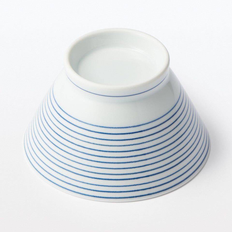 Hasami Ware Porcelain Rice Bowl ‐ Stripe