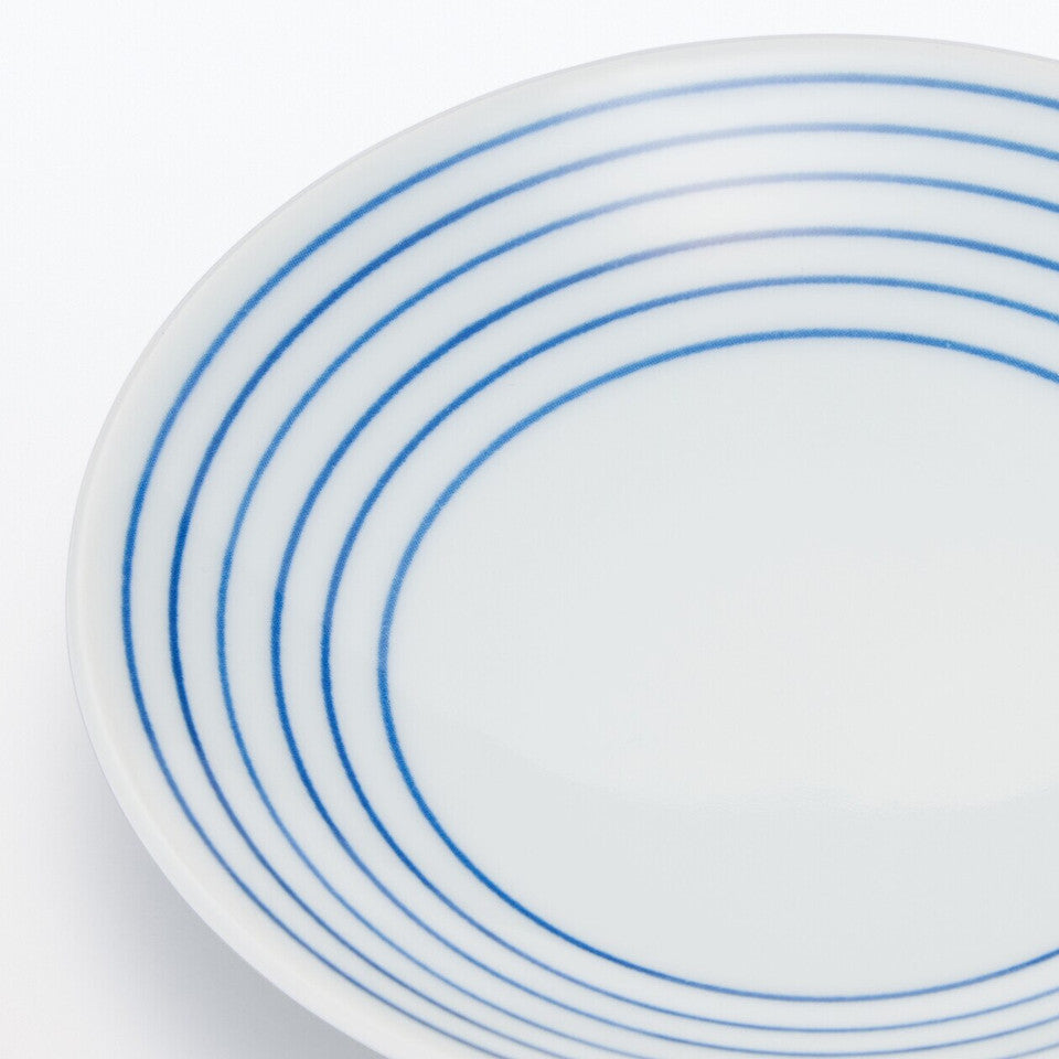 Hasami Ware Porcelain Plate ‐ Stripe