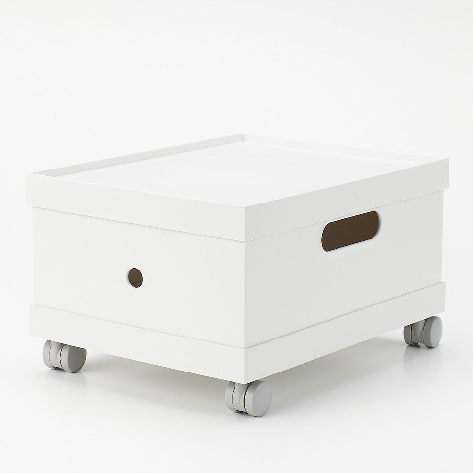 PP File Box White Grey 25x32x12cm