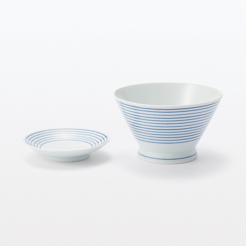Hasami Ware Porcelain Plate ‐ Stripe