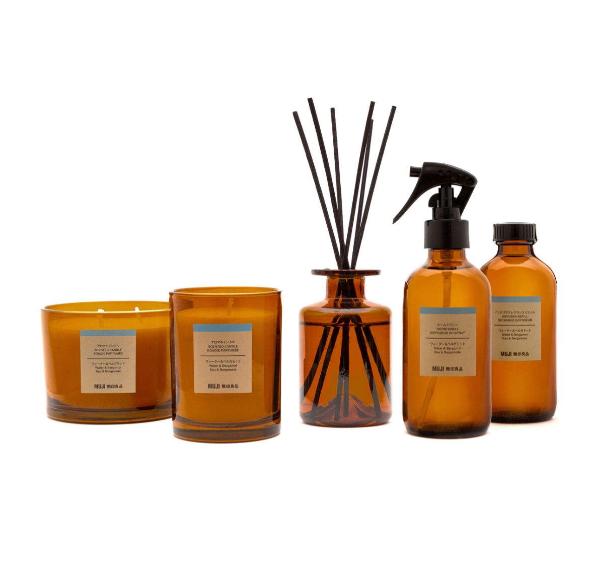 Water and Bergamot Reed Diffuser Refill 250ml
