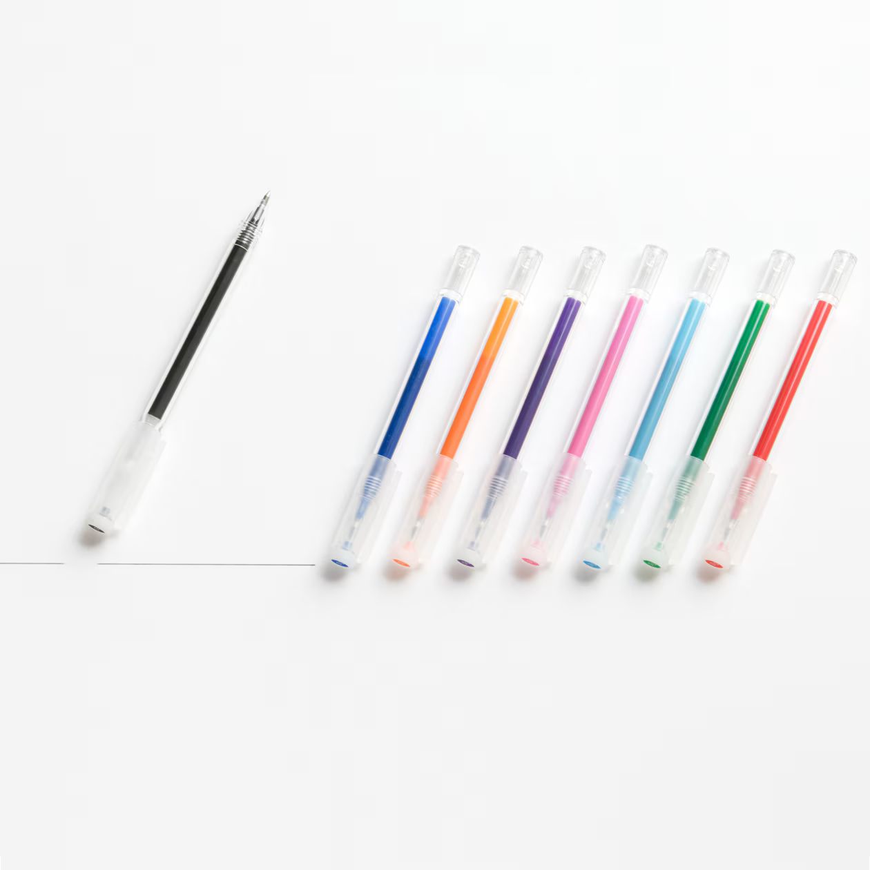 Sets of Muji Erasable Ballpoint Pen ( Black, Blue, Red)