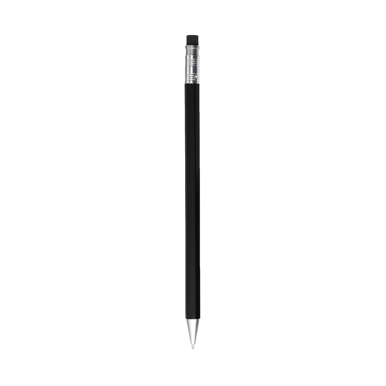 Wooden Hexagonal Mechanical Pencil with Eraser (0.5mm, Black)