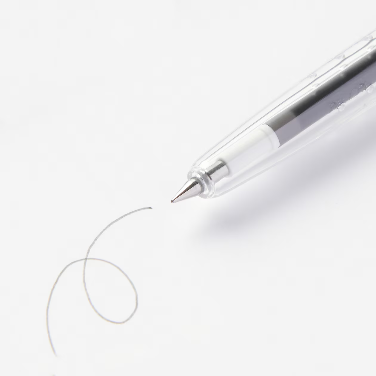 Erasable Slim Ballpoint Pen, 0.38mm Tip, Knock-Style