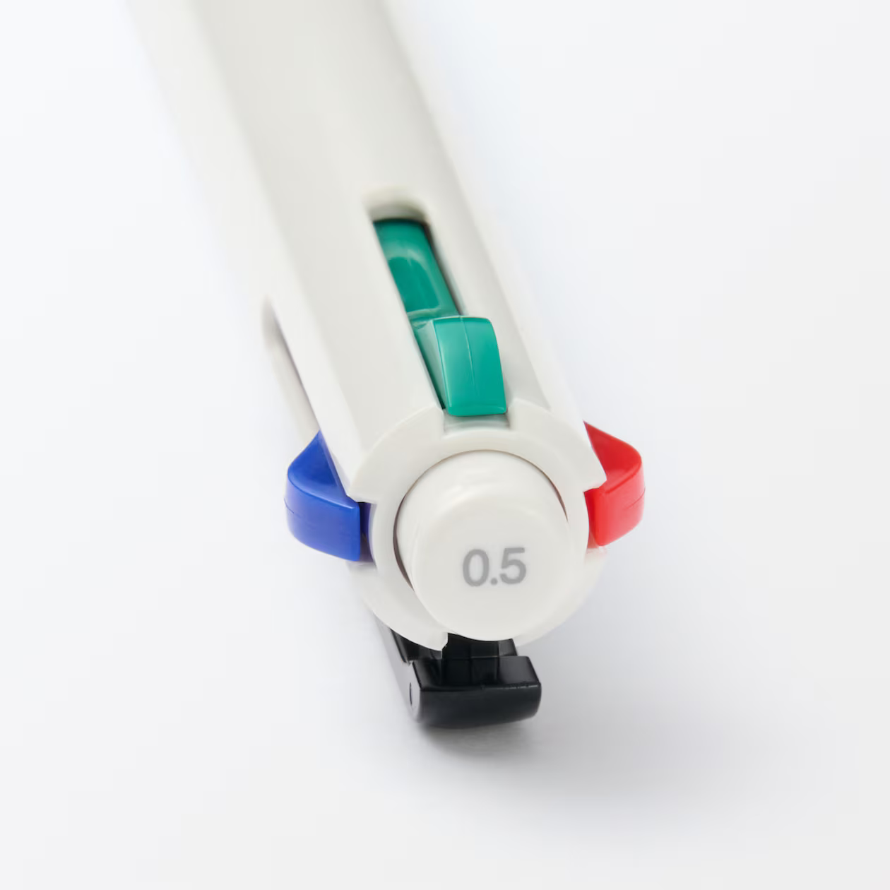 Muji Smooth-Writing Oil-Based Ballpoint Pen – 4 Colors in 1 (Black, Blue, Red, Green)