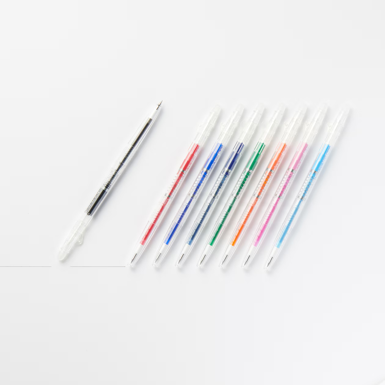 Erasable Slim Ballpoint Pen, 0.38mm Tip, Knock-Style