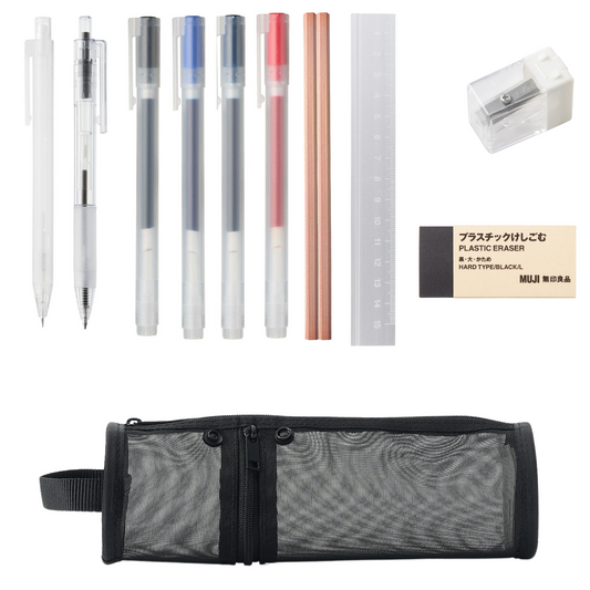 Premium Stationery Gift Set – 11-Piece Edition with Mesh Case