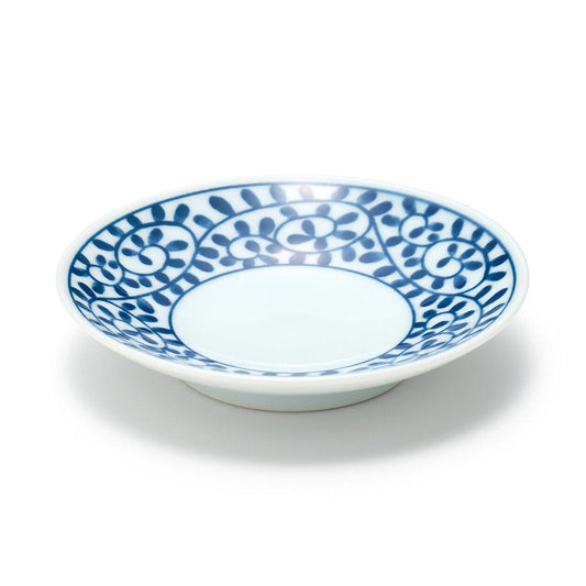 Hasami Ware Porcelain Plate ‐ Arabesque Pattern