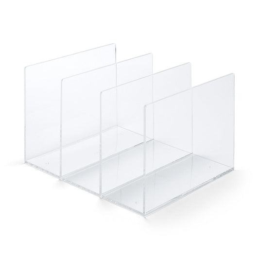 Acrylic 3 Partition Shelf ‐ L  W26.8 x D21 x H16 cm
