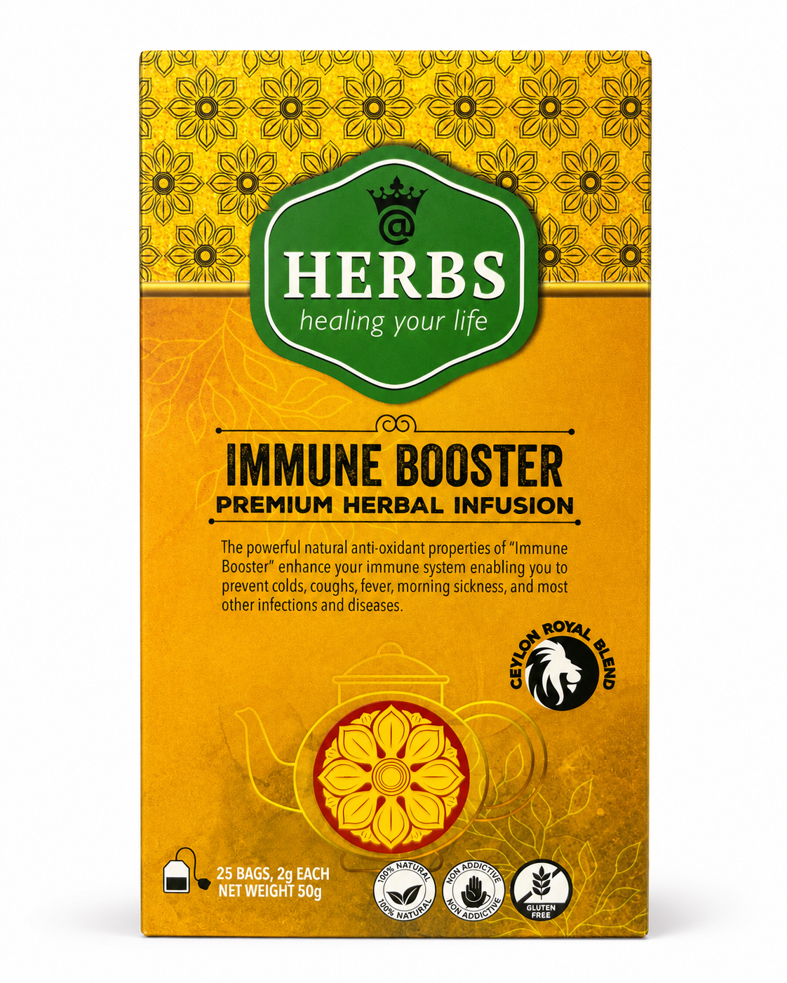 Immune Booster Premium Herbal Infusion – 25 Tea Bags
