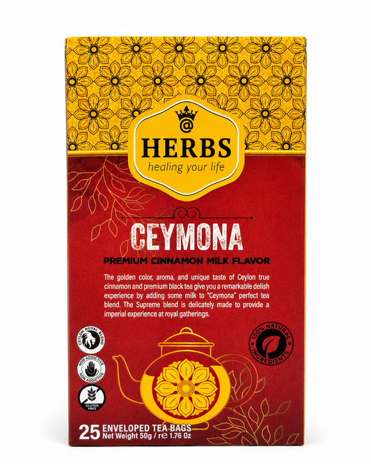 Ceymona Premium Cinnamon Milk Flavour – 25 Tea Bags