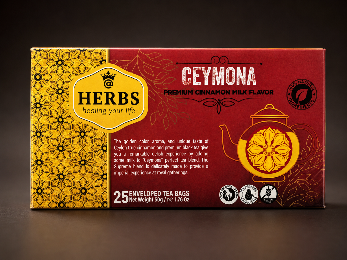 Ceymona Premium Cinnamon Milk Flavour – 25 Tea Bags