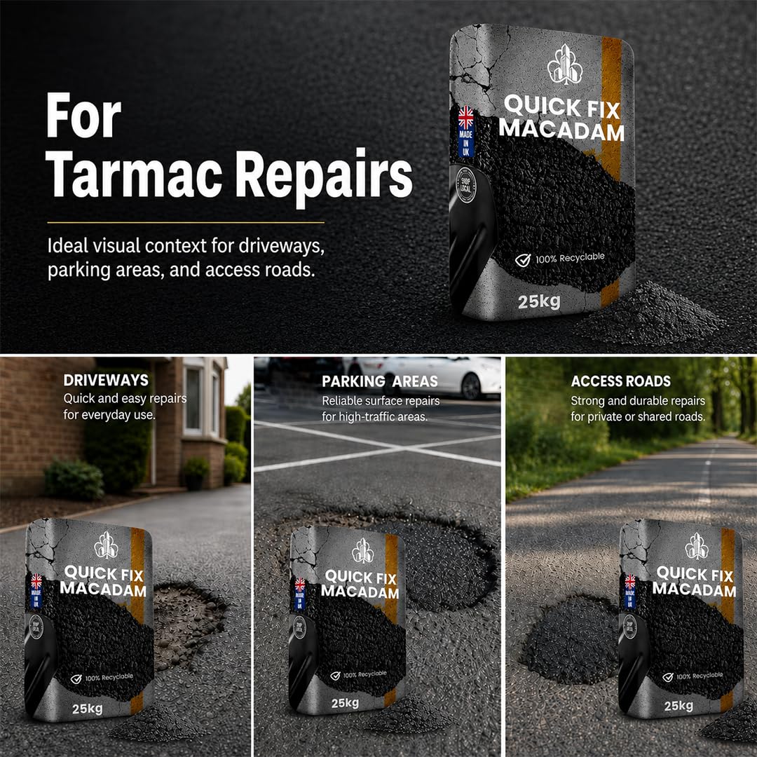 Cold Lay Tarmacadam Repair Kit – 25kg